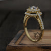 0.97ct Brilliant Diamond Gold Engagement Ring - 01US90